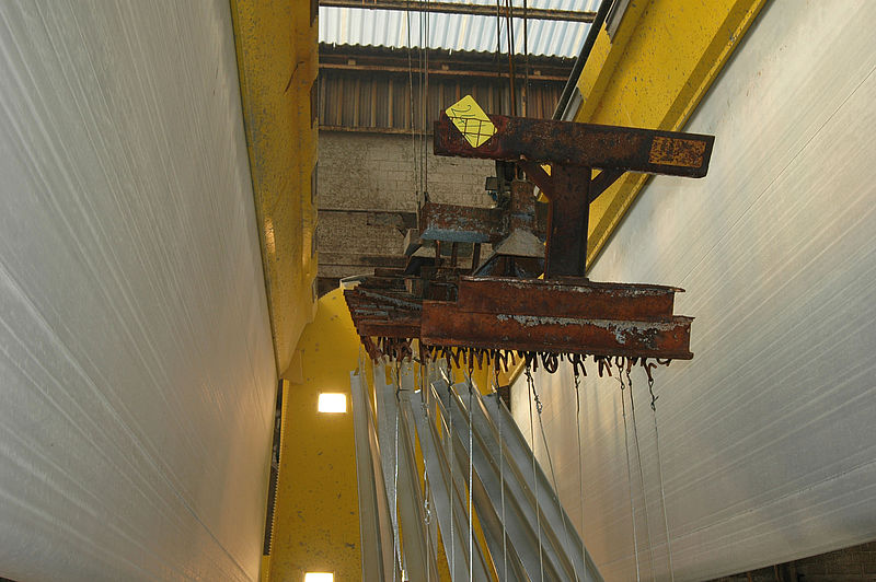 Testaufbau Zinkbadeinhausung