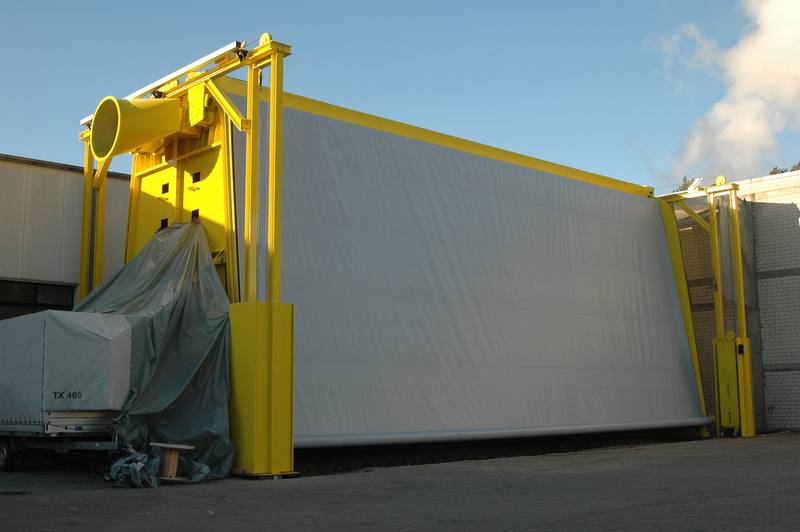 Testaufbau Zinkbadeinhausung